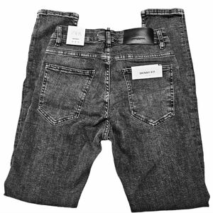 Zara Mens Skinny Fit Jeans 👖30x30 Faded Black Wash